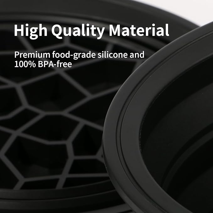 depvision Ice Bowl for Face Foldable Facial Ice Bath Bowl Kit Silicone Ice Pack Portable Face Ice Bath with Built-In Icetray for Cold Compress Skin Tightening Puffiness Relief Glowing Skin Beauty Tool