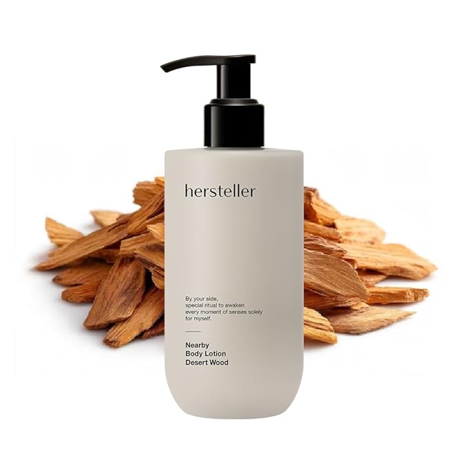 Hersteller Nearby Desert Wood Vegan Body Lotion 10.1 fl oz - Zero-Irritation Eco-Ceramide Formula with 100% Recyclable Packaging, Non-Sticky Moisturizing