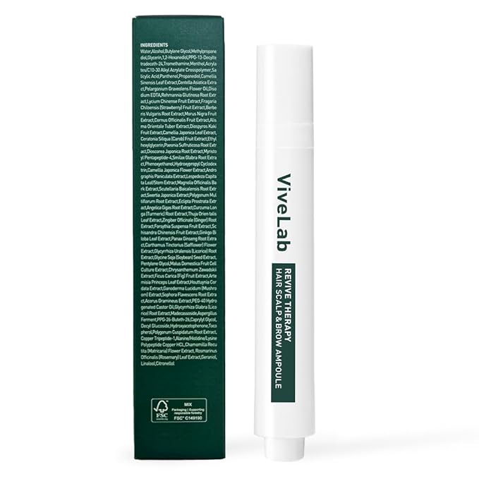 Scalp&Hair Serum for Thinning Hair by Vivelab,15ml–Clinically Tested,Nourishing Formula with Biotin,peptide. Promotes Healthy Scalp&Fuller-Looking Hair