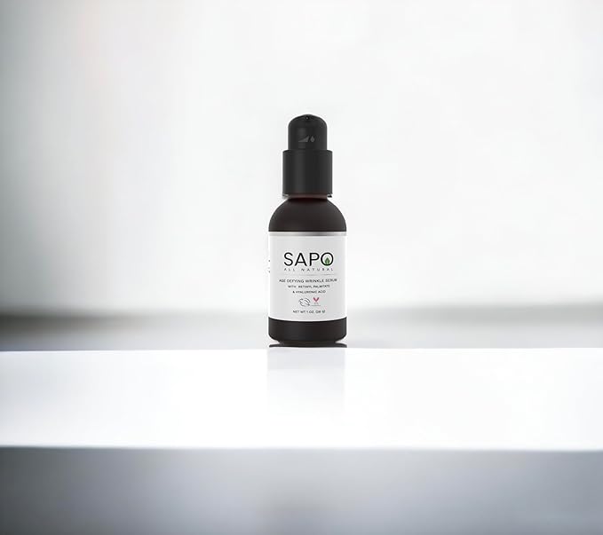 Wrinkle Serum - Smooth & Reduce Fine Lines & Deep Face Wrinkles with Hyaluronic Acid, Bakuchiol, Retinyl Palmitate & CoQ10 - Anti-Aging, Tightening & Restore Dull Facial Skin - 1 oz