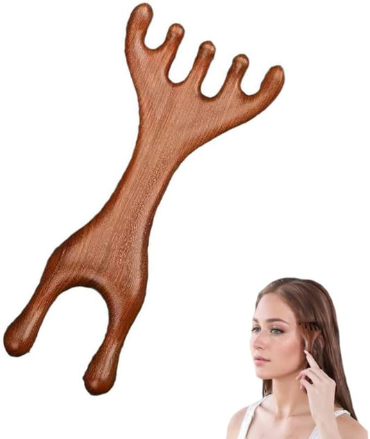 Six-Claw Meridian Massage Comb, 2025 Upgrade Manual Hair Scalp Massagers, Versatile Gua Sha Scraping Massage Tool Portable Meridians Massage Brush, Whole Body Relaxation Massage Comb (B)