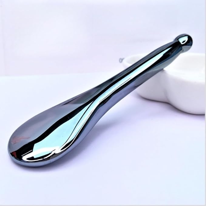 Terahertz Gua Sha Scraping Tools, Terahertz Stone Gua Sha Facial Tools, Energy Stone Point Massaging Gua Sha Tool for Back Legs Arms Neck Shoulder