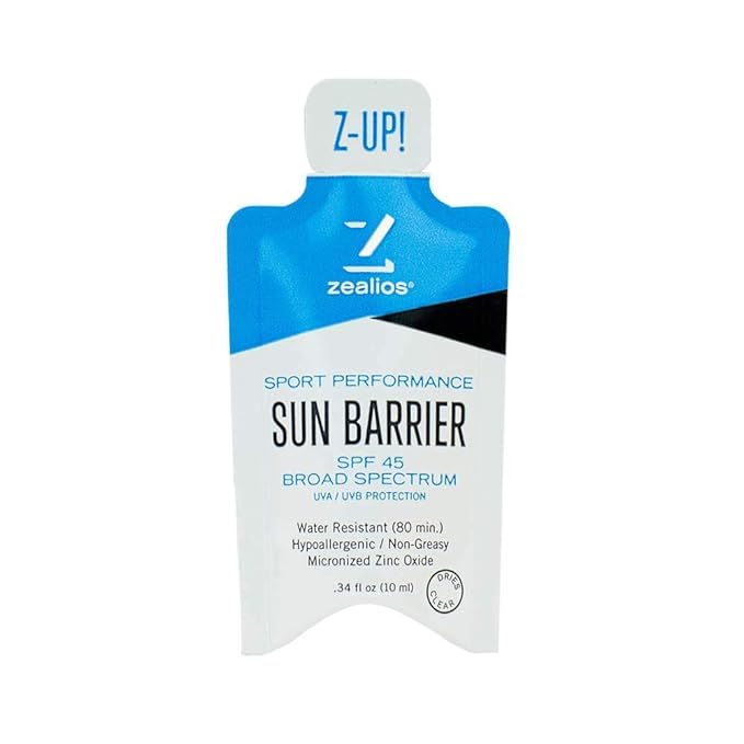 Zealios Sun Barrier SPF 45 - Pocket Packet - 10 Pack