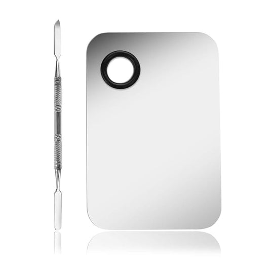 Makeup Palette, Stainless Steel Cosmetic Makeup Palette Professional