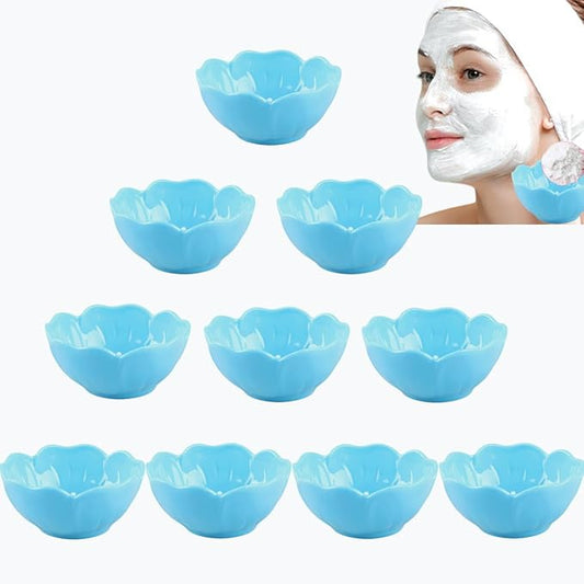 10 Pcs Essential Oil Bowl Set, 3.34 Inch Petal Mask Bowls Beauty Tool Skin Care Bowl Diy Face Mask MixingBowl for Home Salon, Pigment Preparation