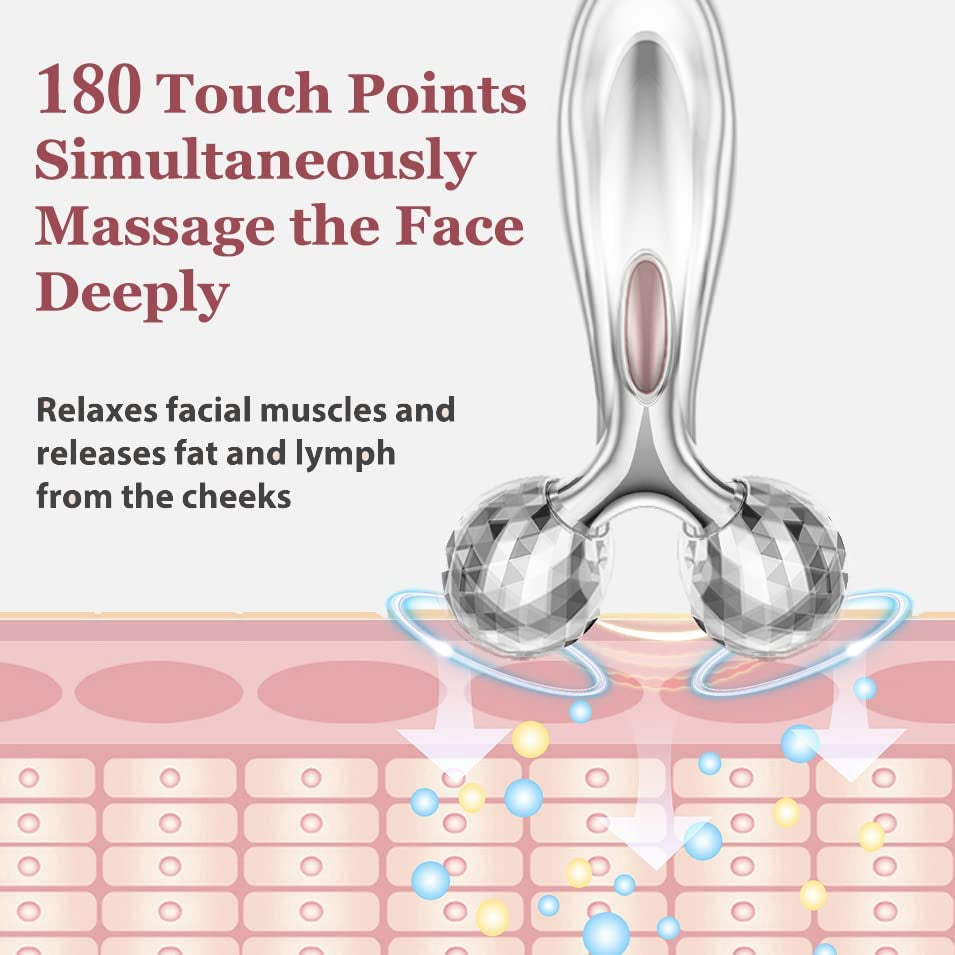 Stainless Steel Gua Sha and Face Roller Set, Facial Tool for Face Sculpting, Metal Skin Care, Massager for Women