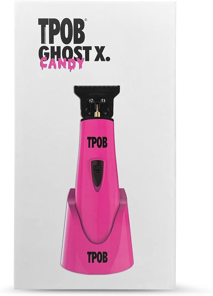 TPOB Ghost X Beard Trimmer Hair Clippers for Men, Professional Hair Trimmer T-Blade Trimmer Cordless Rechargeable Edgers Clippers Electric Beard Trimmer Shaver (Ghost X Candy)