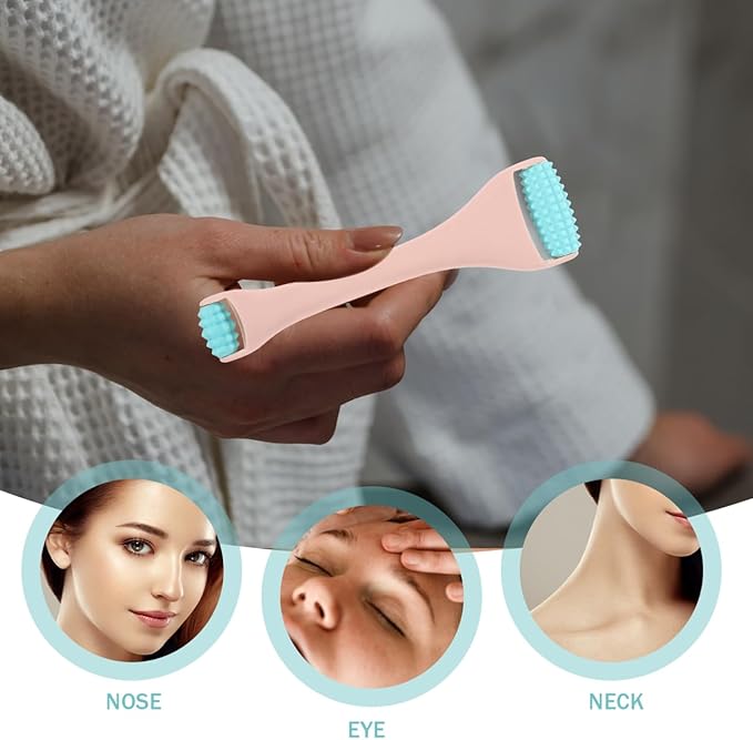 GALPADA 1Pcs Handheld Eye Massager Tool Dual Head Roller for Eye Absorption and Face Care Practical and Portable Design for All Skin Types