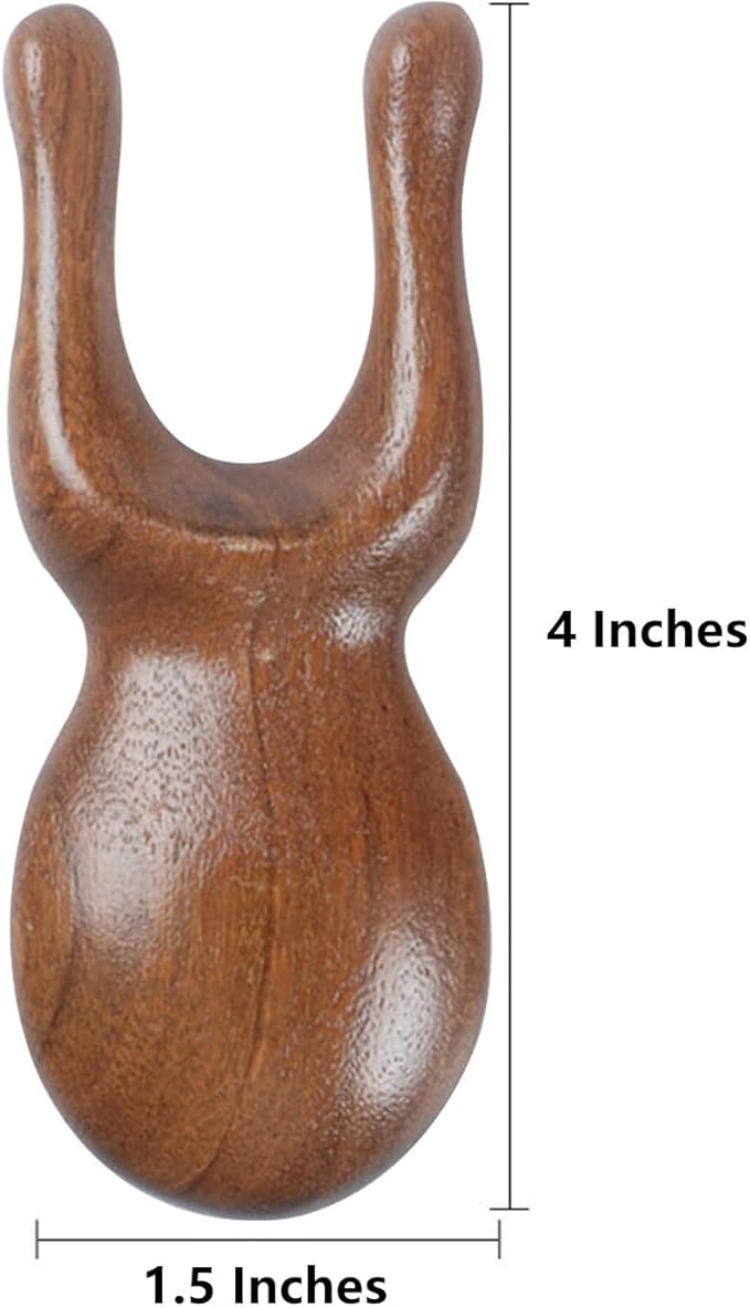 Natural Wooden Nose Guasha Massage Tools Anti-Static, Eyes Facial Wood Gua Sha Tool,face Manual Massager Tool, Multifunctional Handheld Meridians Acupoint Massage Tool,1 Pieces.