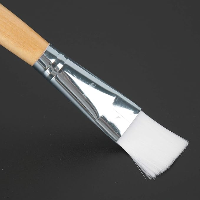 10-Piece Facial Mask Brushes Soft Hair Mud Applicator DIY Skin Care Tool with Wooden Handle