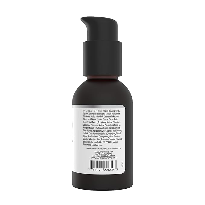 Wrinkle Serum - Smooth & Reduce Fine Lines & Deep Face Wrinkles with Hyaluronic Acid, Bakuchiol, Retinyl Palmitate & CoQ10 - Anti-Aging, Tightening & Restore Dull Facial Skin - 1 oz