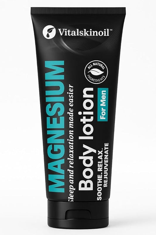 Magnesium Glycinate Body Lotion ache soothing, promotes sleep and relaxation. Cologne Scented, 5.29 oz, Sleep Easy Formula