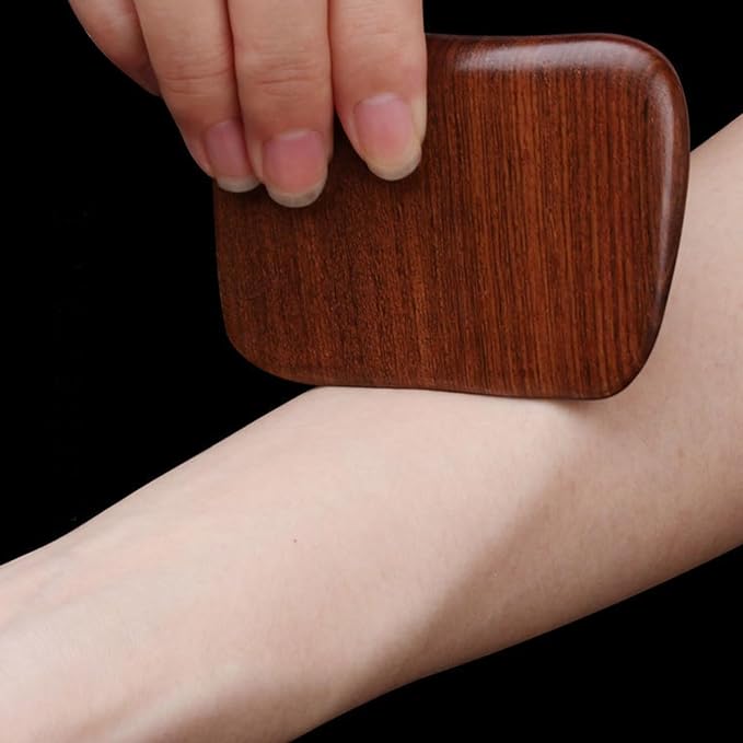 Wooden Gua Sha Massager Tool,Wooden Gua Sha Scraping Massage Tool,Sandalwood Gua Sha Board Acupuncture Point Massager,1 Pieces.