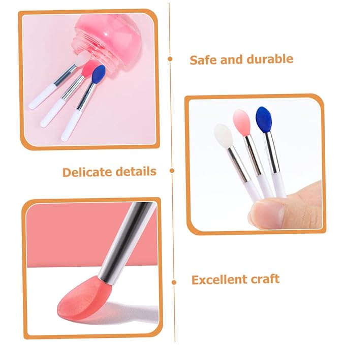 24pcs Lip Mask Lip Brush Silicone Applicator Makeup Brush for Women Tool