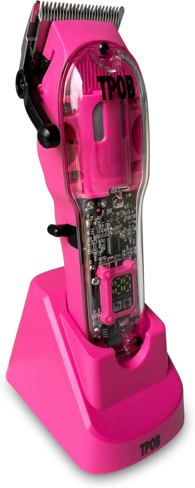 TPOB Slime 2 Candy Edition Barber Hair Clippers for Men 6800 RPM with Matte Pink Case and Taper Blade