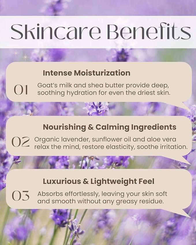 LAVENDER LANE Black Cherry Merlot Hand & Body Lotion, 9 oz - Soothing Goat's Milk, Moisturizing Shea Butter, Grown & Made in USA