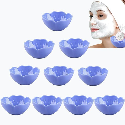 10 Pcs Essential Oil Bowl Set, 3.34 Inch Petal Mask Bowls Beauty Tool Skin Care Bowl Diy Face Mask MixingBowl for Home Salon, Pigment Preparation