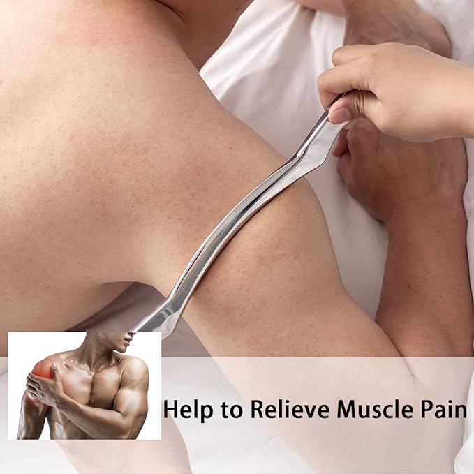 Gua Sha Scraping Massage Tool, IASTM Tool for Large Muscles, Soft Tissue Mobilization, 13.5 Inch Long