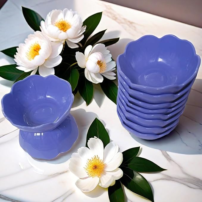 10 Pcs Essential Oil Bowl Set, 3.34 Inch Petal Mask Bowls Beauty Tool Skin Care Bowl Diy Face Mask MixingBowl for Home Salon, Pigment Preparation