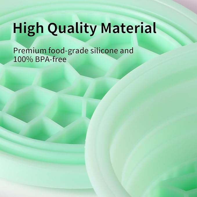 Facial Ice Bath Bowl Cold Bowl Ice for Face Kit Foldable Silicone Ice Pack Portable Face Ice Bath with Built-In Icetray for Cold Compress Skin Tightening Puffiness Relief Glowing Skin Beauty Tool