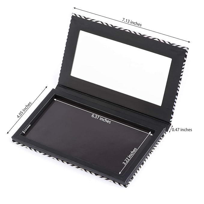 Magnetic Palette Black Empty Makeup Palette with Mirror