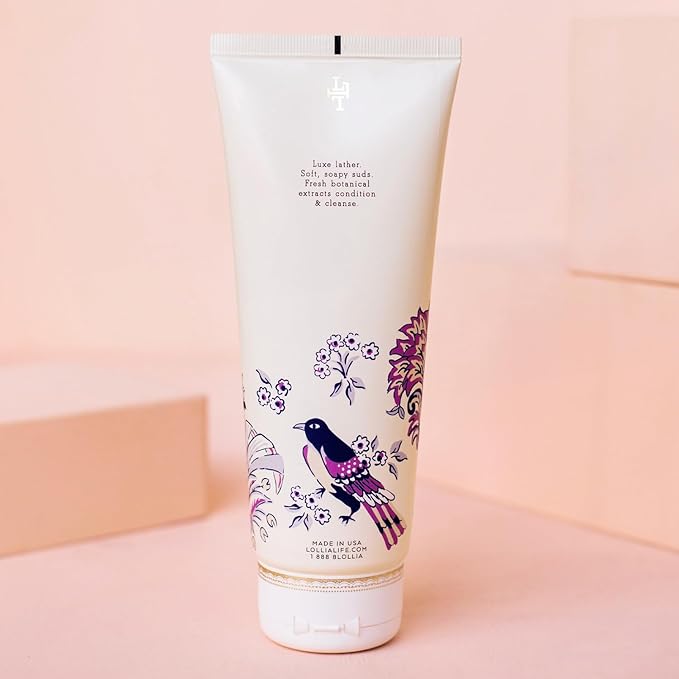 LOLLIA Imagine Shower Gel, 8 fl. oz. – Flowering Willow & Lotus – Scented Shower Gel Body Wash, Shea Butter Body Wash, Bath Wash for Women, Beautiful Shower Gel, Moisturizing Body Wash