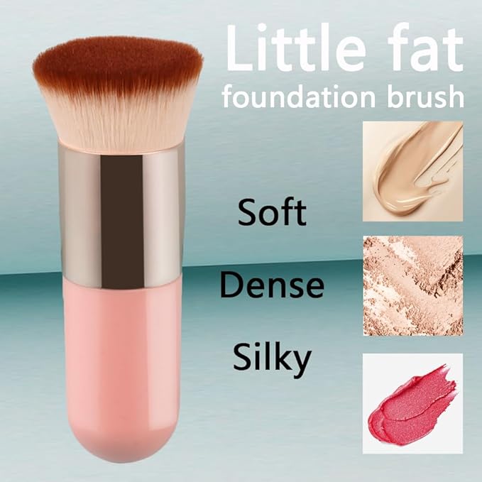 Makeup Foundation Brush with Powder Puff and Sponges, 15pcs Makeup Tool Set, Easily Blends Makeup Set for Liquid, Cream, and Powder, Reusable & Washable (Large, 15, Count)