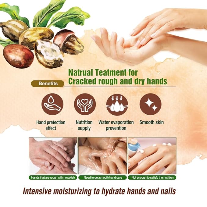 Epielle Hydrating Hand & Foot Masks 12 Pairs, Deep Moisturizing Socks & Gloves, Soften Dry Hands & Cracked Heels with Shea Butter & Jojoba Oil, Korean Skin Care, Foot Spa, Self Care Gifts for Women