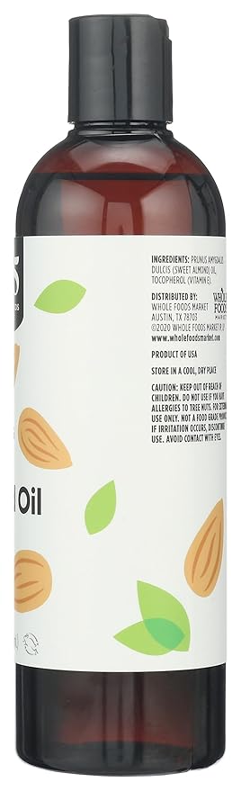 365 by Whole Foods Market, Softening Sweet Almond Oil, Skin & Hair Care, 16 Fl Oz