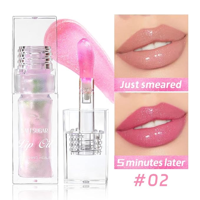 Magic Color Changing Lip Oil, Plumping Moisturizing Color Magic