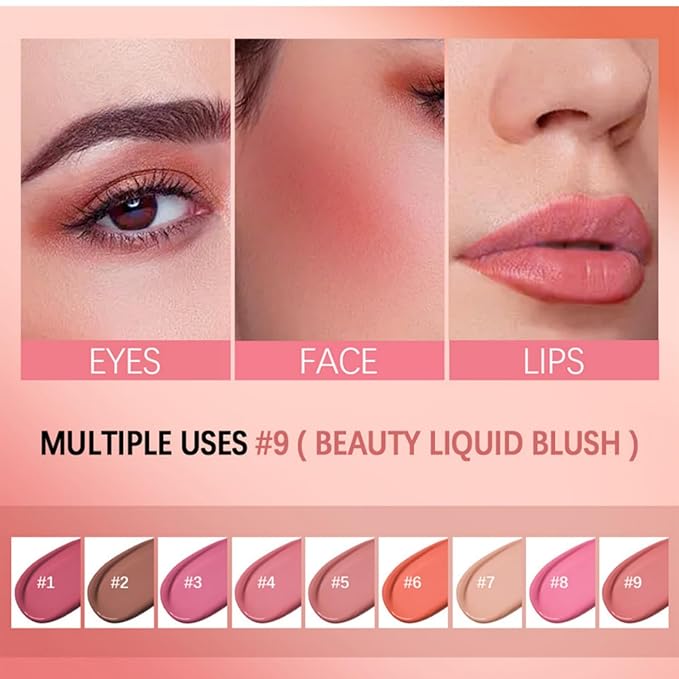 MAEPEOR Matte Liquid Blush 9 Colors Soft Cream (Color 02)