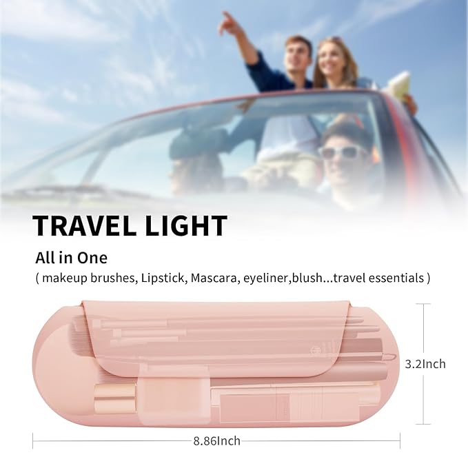 Silicone makeup brush holder travel