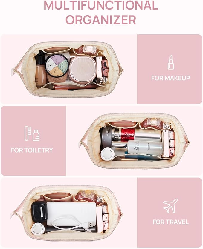 Telena puffer makeup bags for