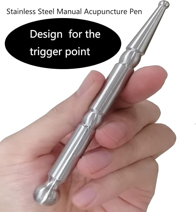 8pcs Stainless Steel Gua Sha Muscle Scraper Tool - IASTM Tool Set Great Soft Tissue Mobilization Tool- for Back, Neck, Arm, Leg, Shoulder and Whole Body Acupoints(Carry Bag)