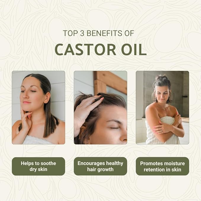 Organic Castor Oil Direct From India - Cold Pressed Castor Oil For Face - Hexane Free (4 Gallons)