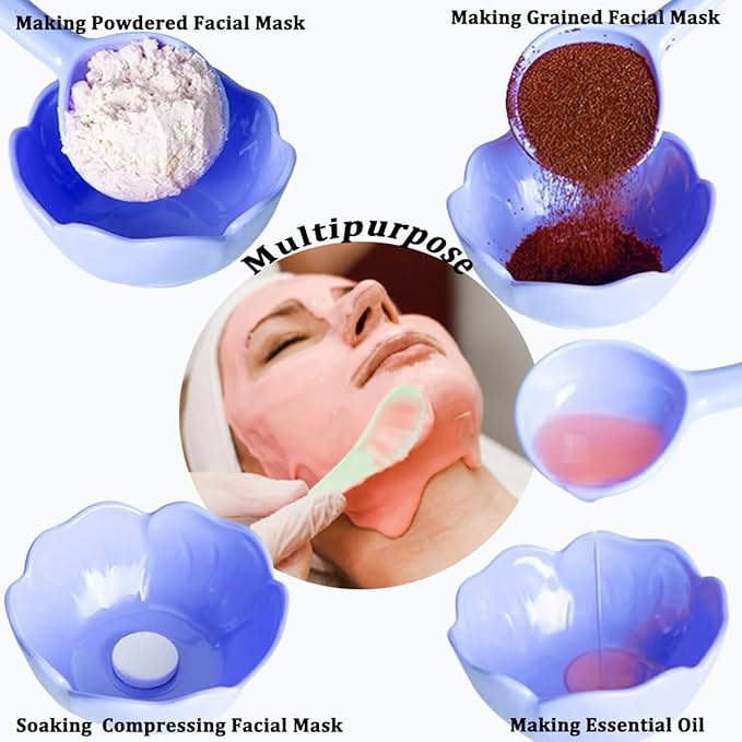 10 Pcs Essential Oil Bowl Set, 3.34 Inch Petal Mask Bowls Beauty Tool Skin Care Bowl Diy Face Mask MixingBowl for Home Salon, Pigment Preparation