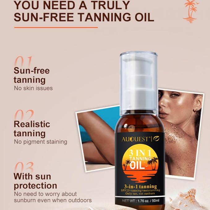3-in-1 Tanning Oil,Summer Beach Tanning