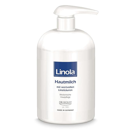 Lotion - Body Lotion with Essential Linoleic Acids - for the Daily Care of Dry & Stressed Skin - Protects & Regenerates Dry Skin - Made in Germany - Vegan - 500 ml (16.9 Fl Oz)