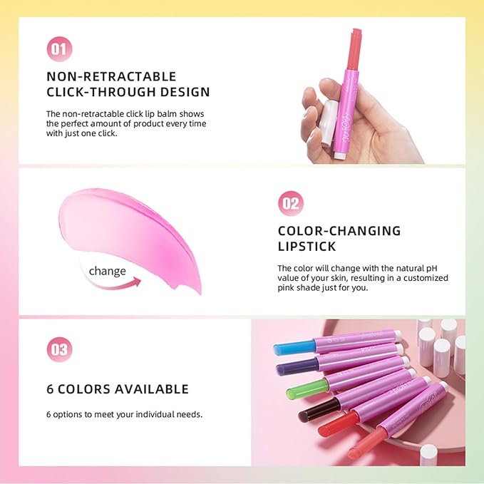 MAEPEOR Tinted Lip Balm 6 Colors Honeysuckle)