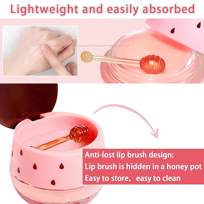 3 PCS Bee Lip Balm Honey Wrinkle