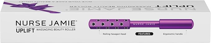 Nurse Jamie Uplift Facial Massaging Beauty Roller – Gift- Facial Massager with 24 Stones for Sculpting, Firming & Reducing Puffiness