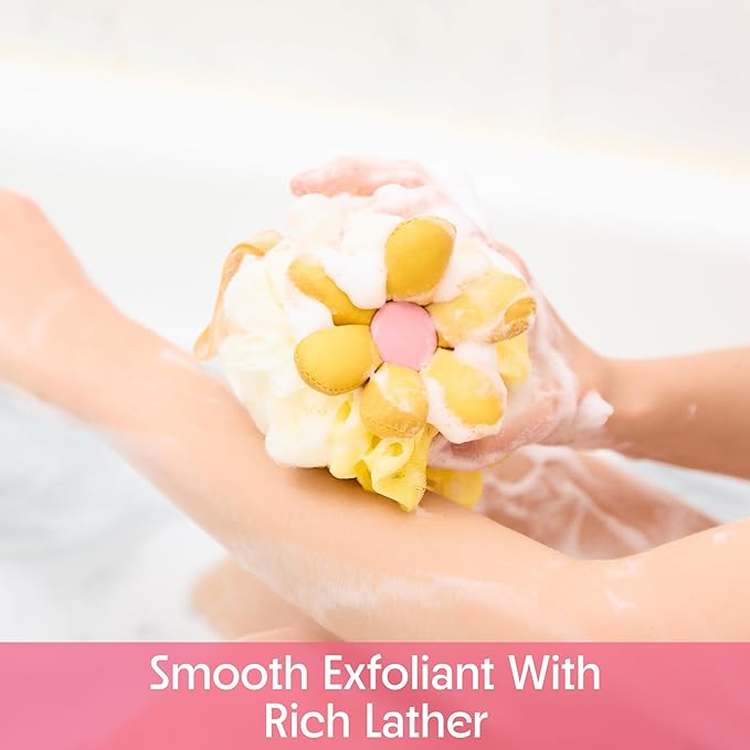 Bath loofah sponge- mesh pouf