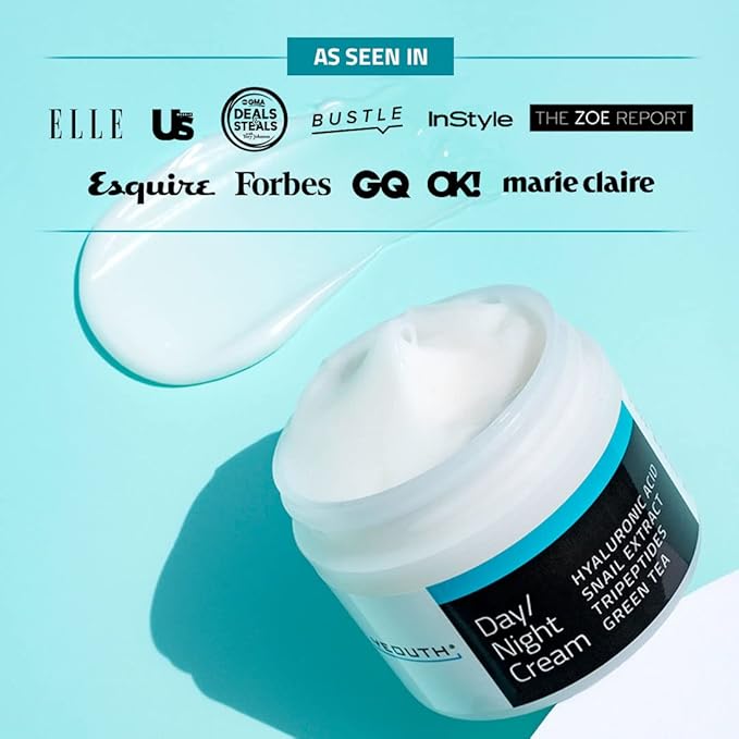 YEOUTH Day Night Face Moisturizer with Hyaluronic Acid, Snail Mucin Cream and Copper Tripeptide, Hydrating Fragrance Free Moisturizer, Face Cream for Women and Men 2oz