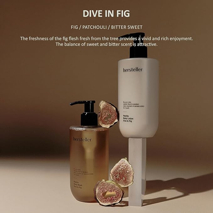 Hersteller Nearby Dive in Fig Vegan Body Lotion 10.1 fl oz - Zero-Irritation Eco-Ceramide Formula with 100% Recyclable Packaging, Non-Sticky Moisturizing