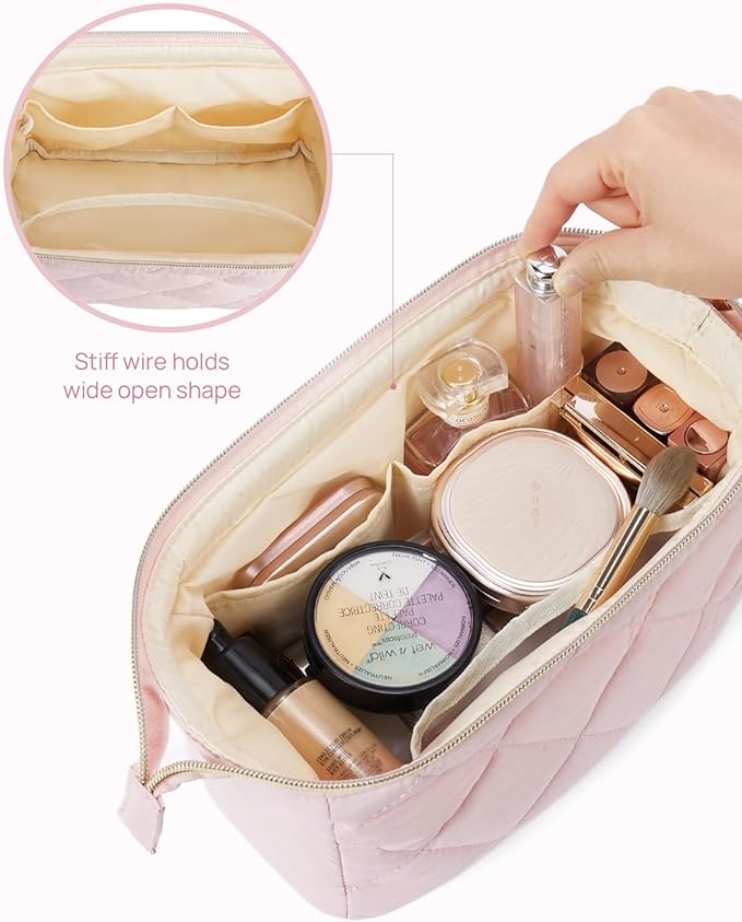 Telena puffer makeup bags for