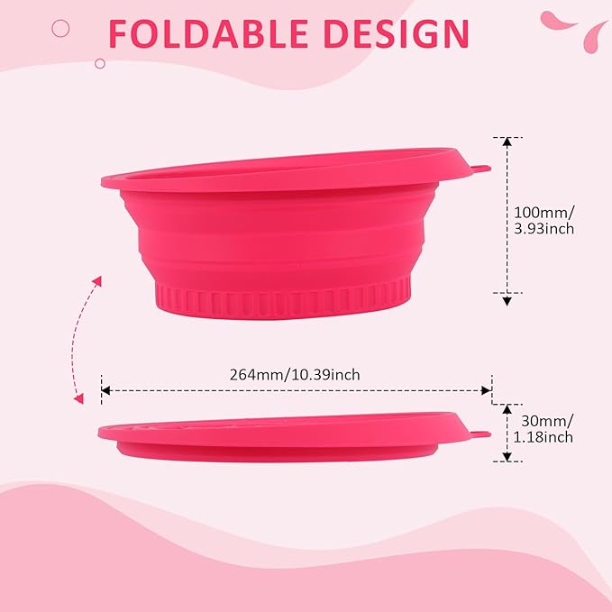 Ice Bowl for Facial Cold Bath Foldable Silicone Washbasin with Built-in Icetray Collapsible Travel Facial Plunge Bowl for Face Icebath