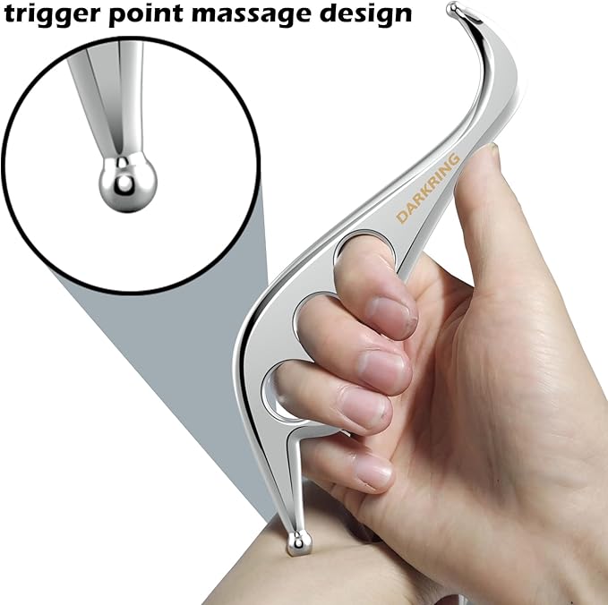 Stainless Steel Muscle Scraper Massage Tool gua sha iastm for deep Tissue Scraping for myofascial Release (Patent Pending)