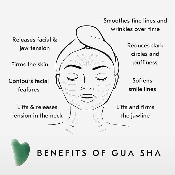 Mount Lai Jade Gua Sha Facial Tool – The Stone of Eternal Youth – 100% Genuine Jade Stone Face Sculpting Tool for Lymphatic Drainage, Puffiness Reduction & Timeless Radiance