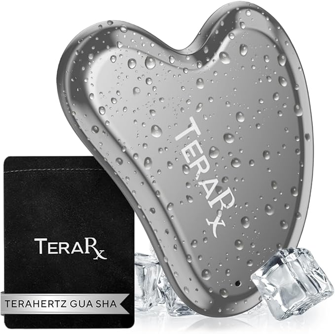 Terahertz Gua Sha for Enhanced Lymphatic Drainage, Reduced Puffiness, and Relieved Facial Tension – 100% Authentic Terahertz Stone Gua Sha Facial Tools