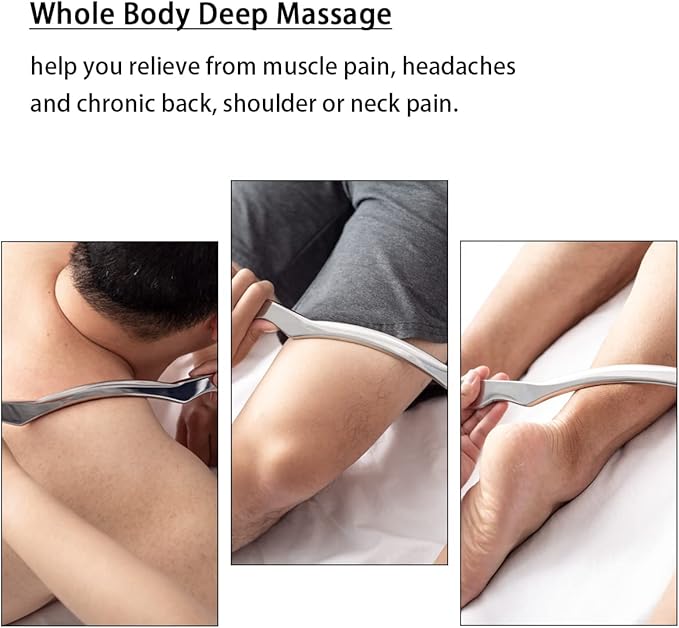 Gua Sha Scraping Massage Tool, IASTM Tool for Large Muscles, Soft Tissue Mobilization, 13.5 Inch Long